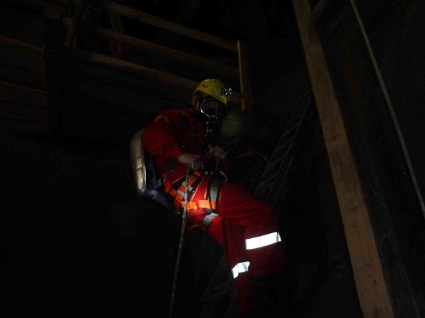 Übung im Schaubergwerk Kupferplatte